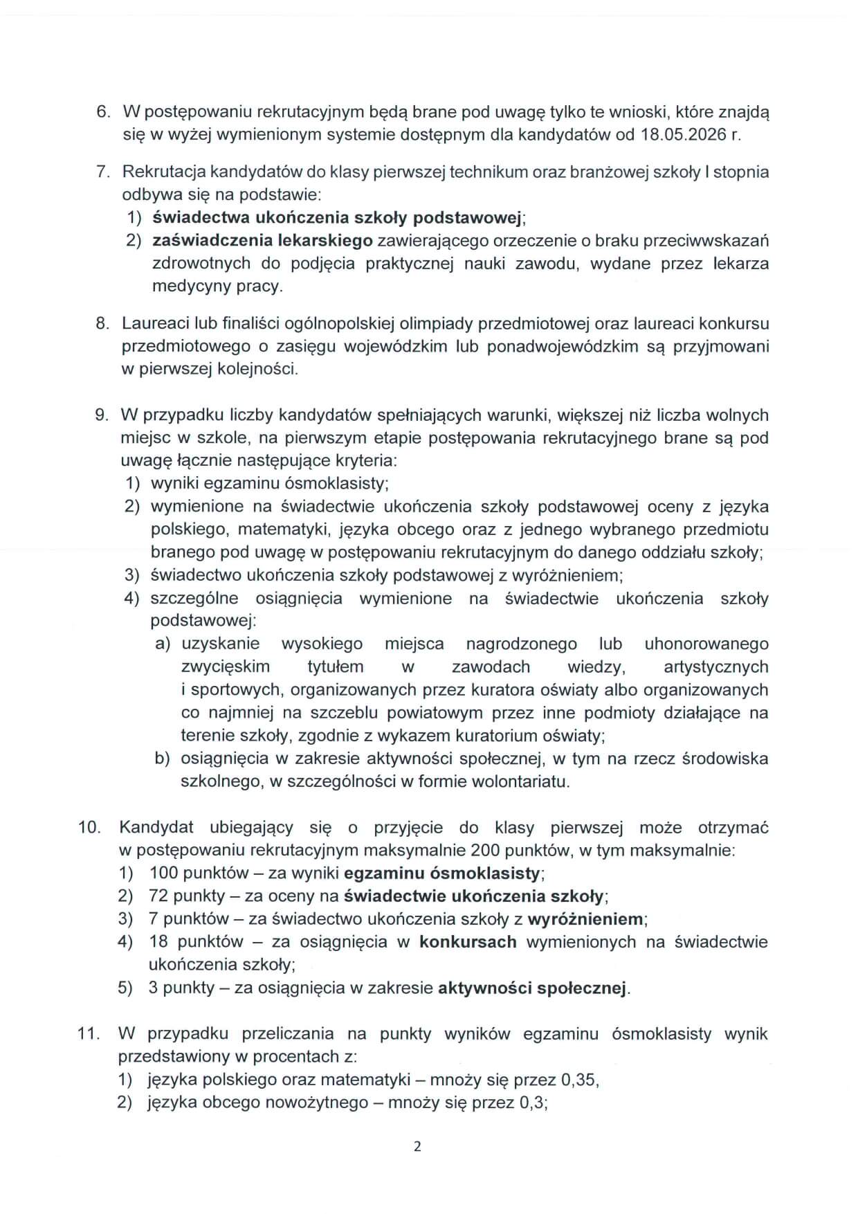 Rekrutacja 2026/2027